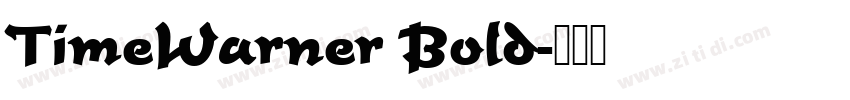 TimeWarner Bold字体转换